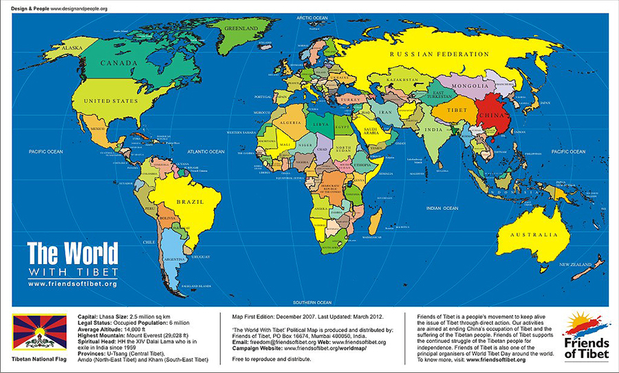 Design & People developes 'World With Tibet' for Friends of Tibet